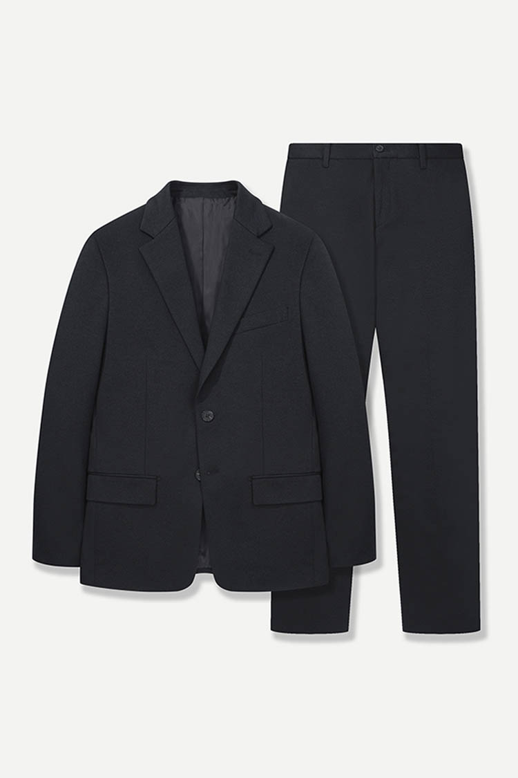 SIGMA 트윌 저지 캐주얼 셋업 네이비