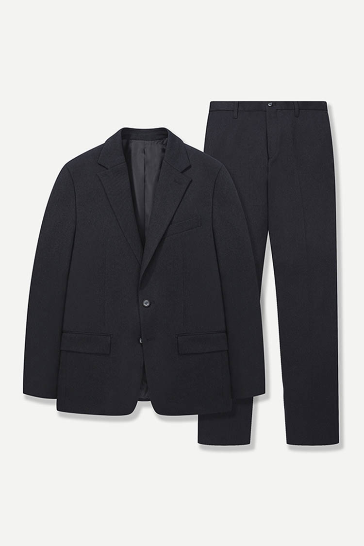 2WAY 트윌 스트레치 셋업 네이비