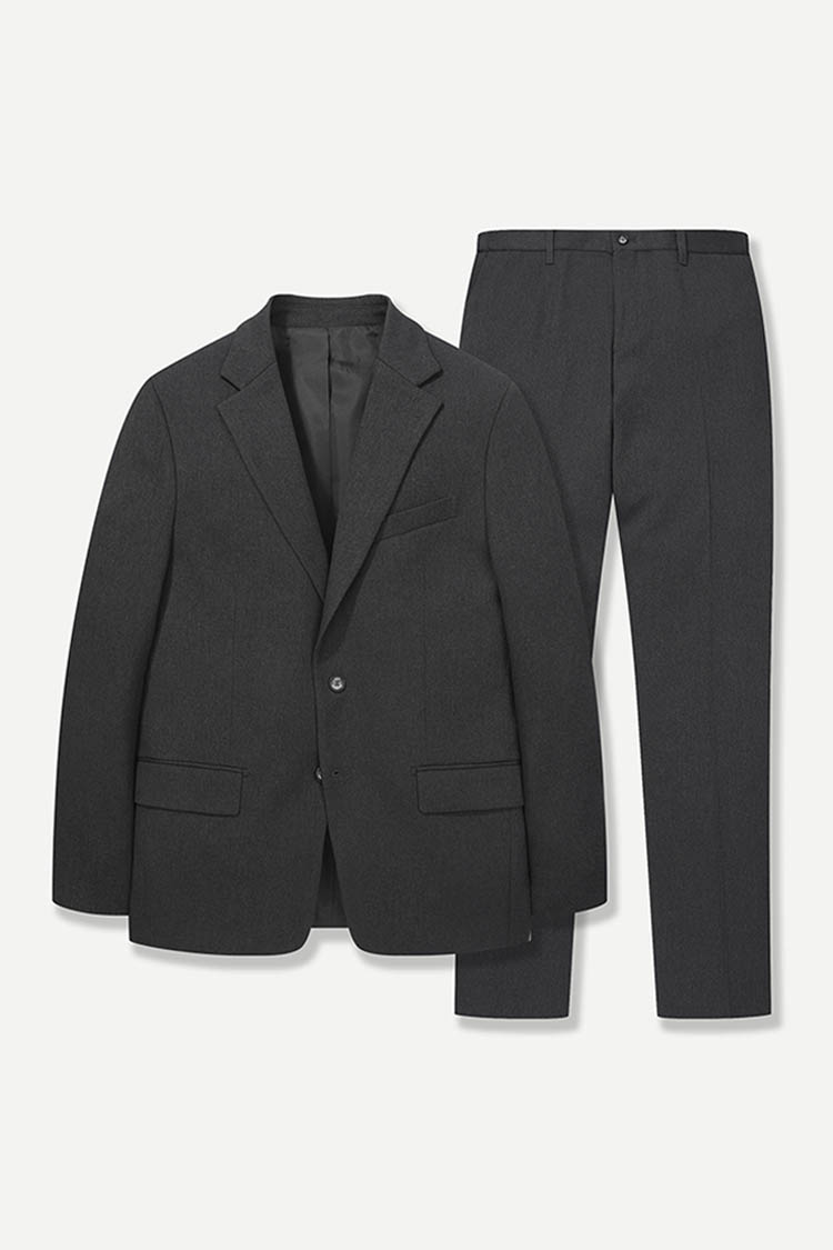 2버튼 트윌 스트레치 셋업 그레이