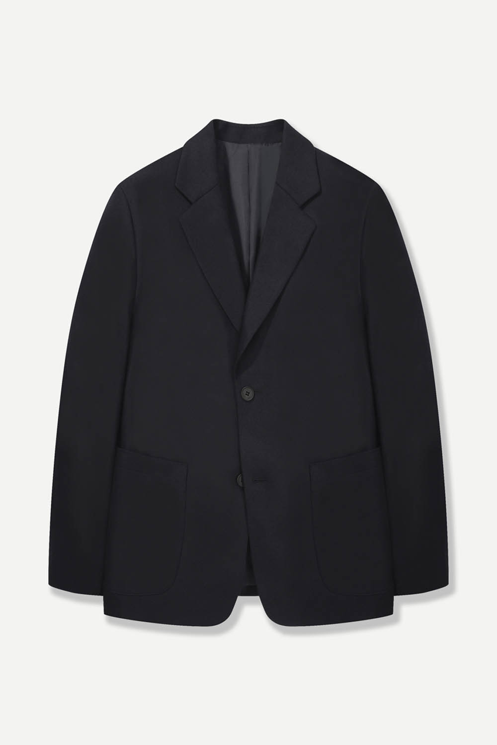 울 캐시미어 오버핏 자켓 다크 네이비