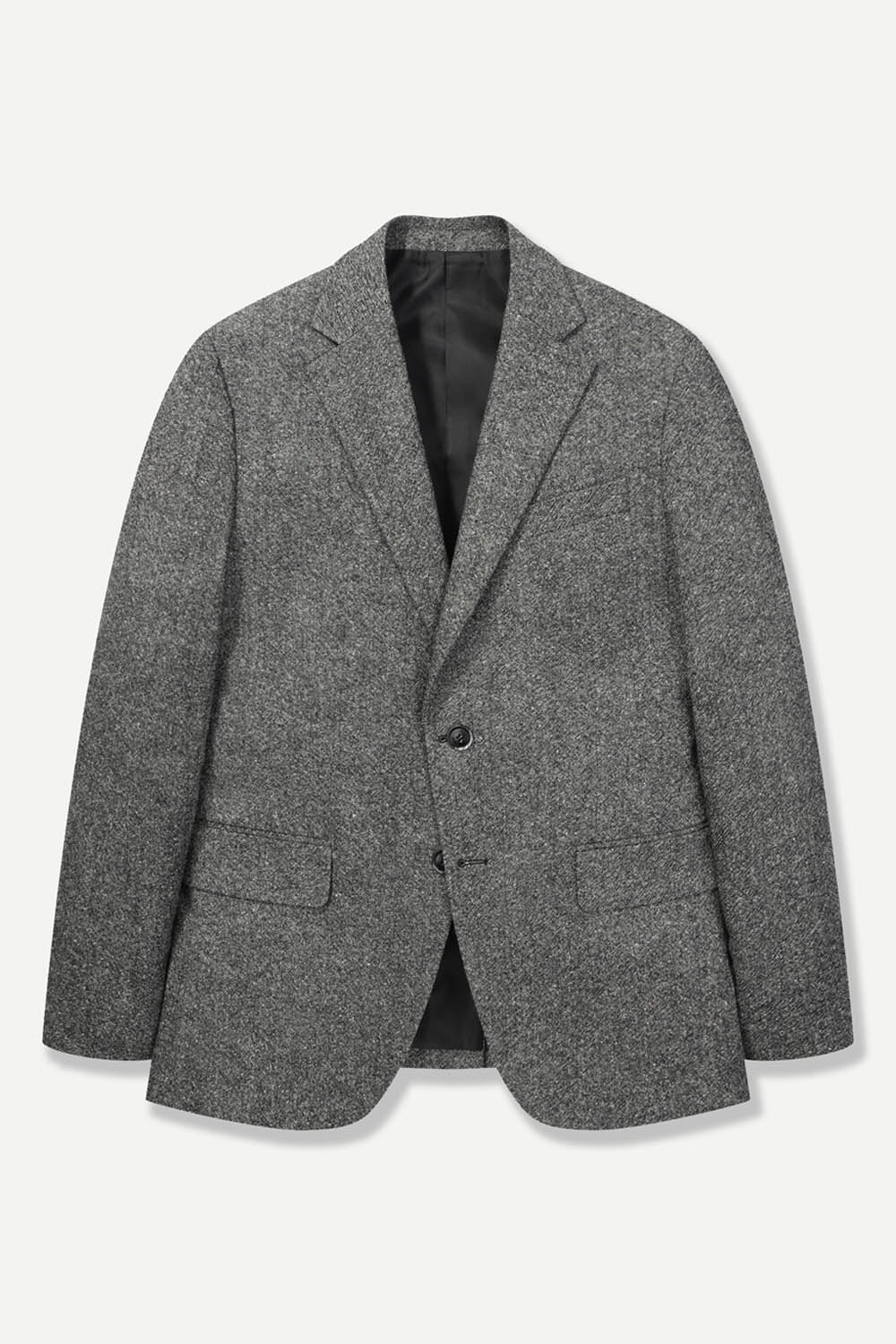 [공식몰] MARZOTTO 울 실크 체크 자켓 그레이