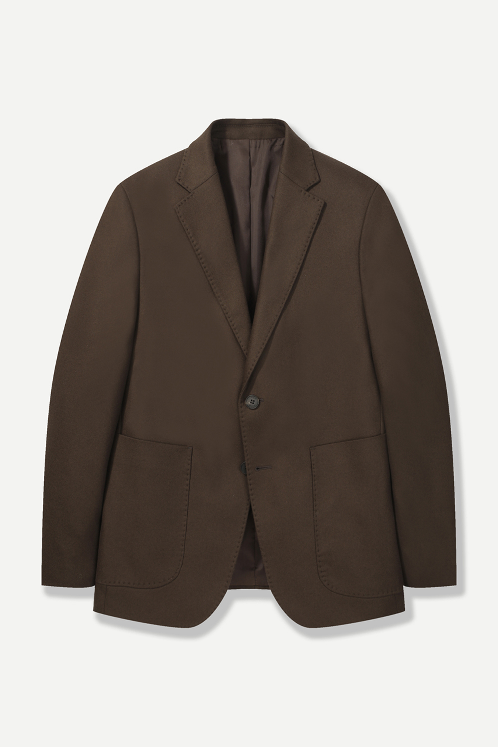 [공식몰] FORTEX 울 캐시미어 블렌드 자켓 브라운