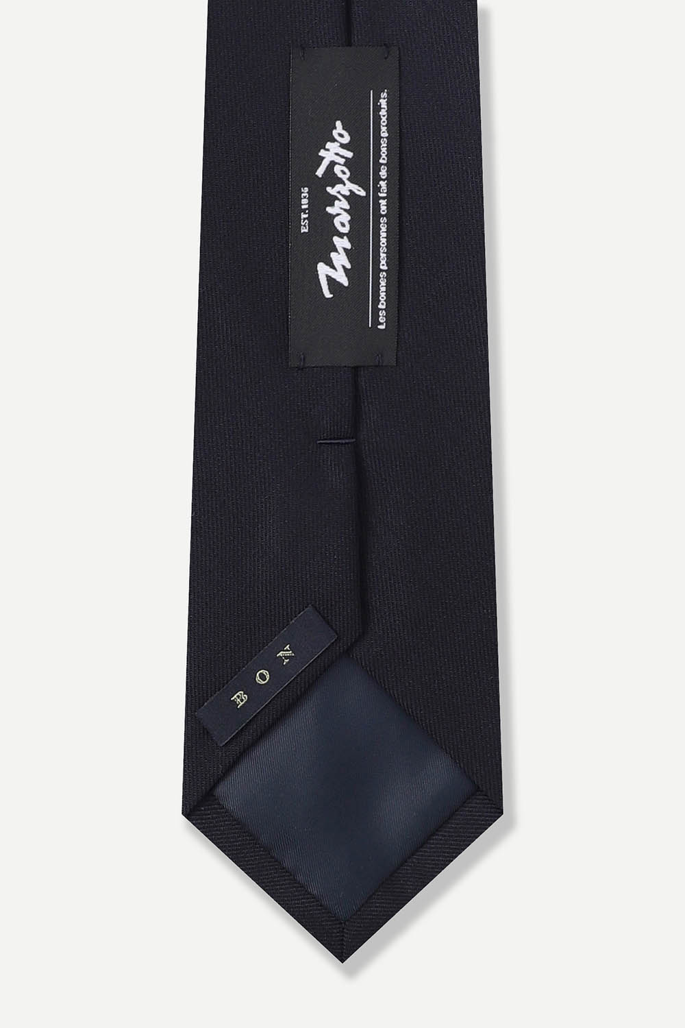 [본] 울 100% 이태리 수입원단 넥타이 네이비