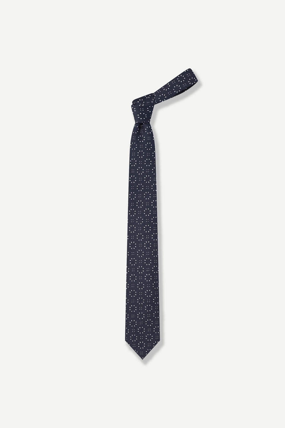 [공식몰] 플라워 도트 넥타이 네이비