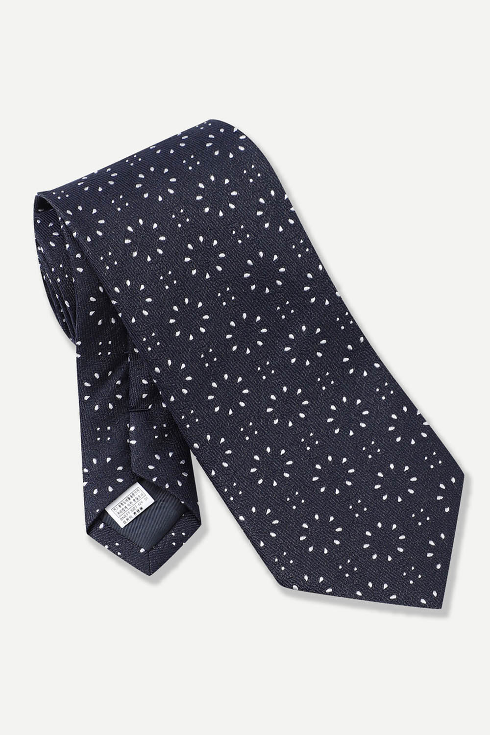 [공식몰] 플라워 도트 넥타이 네이비