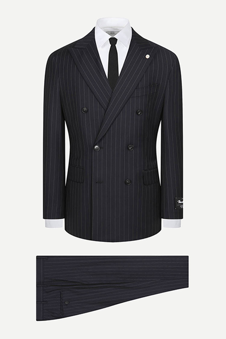 [공식몰] MARZOTTO 1836 울 100% 슈트 네이비