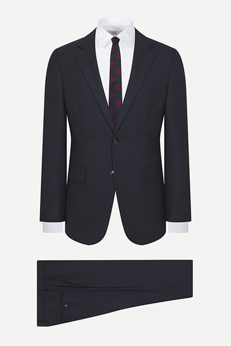 [공식몰] 버드아이 조직 슈트 네이비