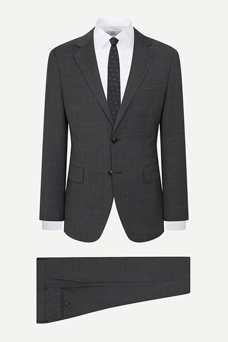 [공식몰] 울 혼방 스트레치 슈트 그레이