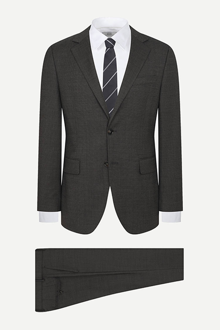 [공식몰] 울 혼방 스트레치 슈트 브라운