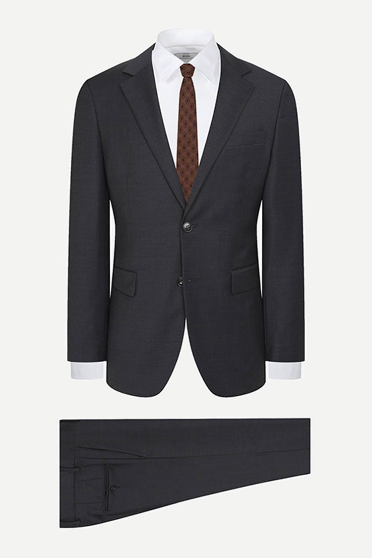 [공식몰] 울 혼방 스트레치 슈트 그레이