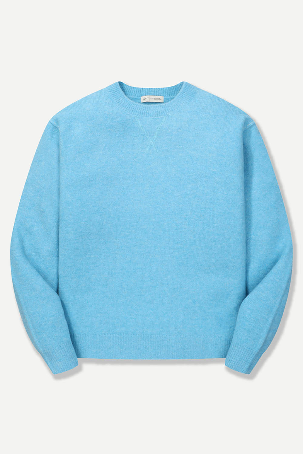 [공식몰] 맨투맨 자카드 니트 블루