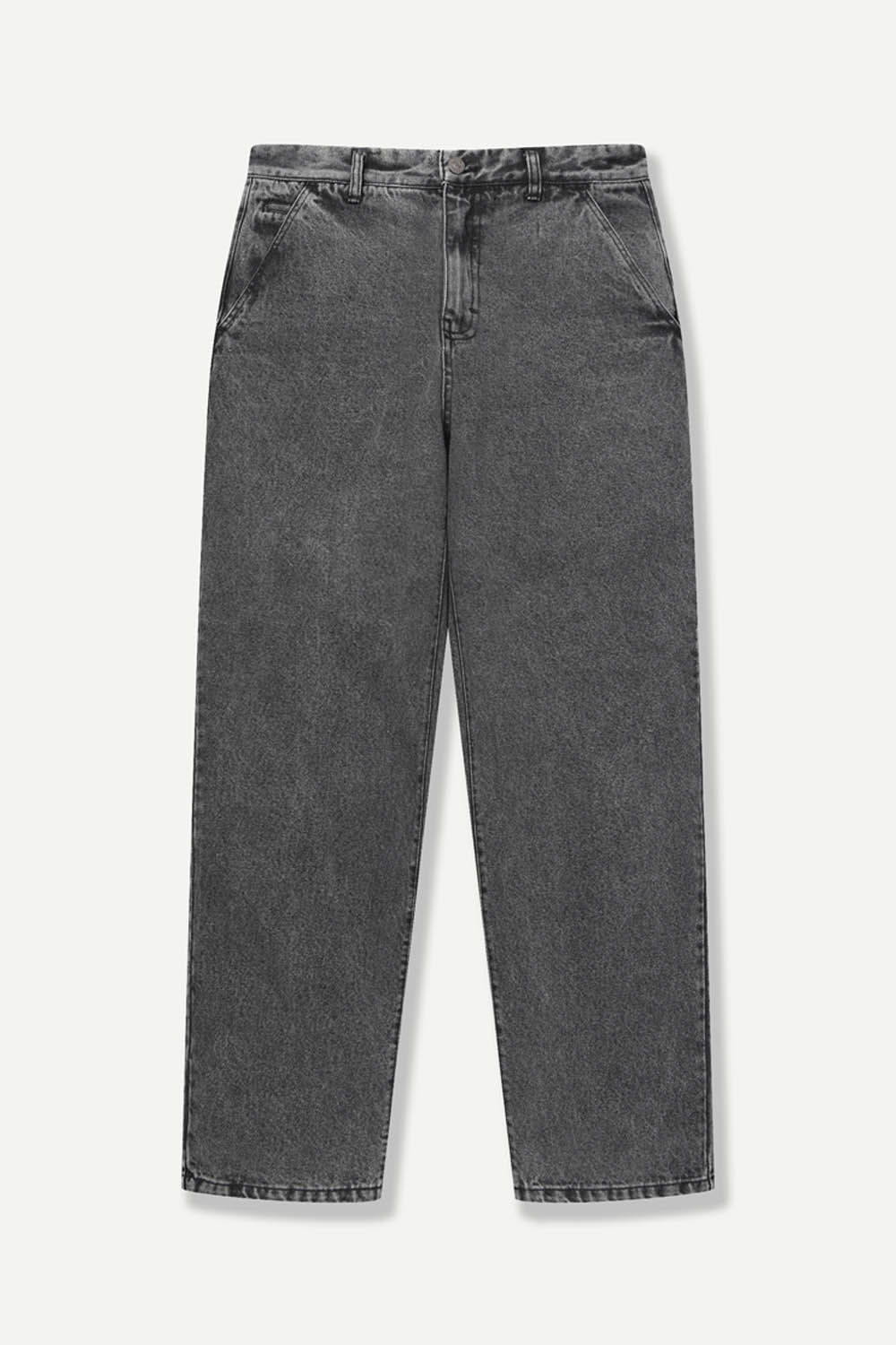 마일드 워싱 데님 팬츠 그레이