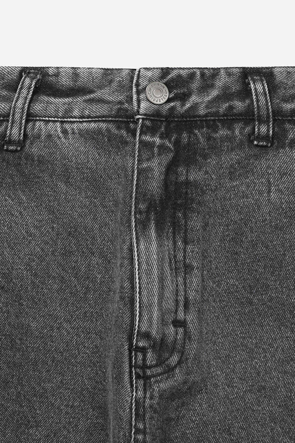 마일드 워싱 데님 팬츠 그레이 마일드 워싱 데님 팬츠 그레이