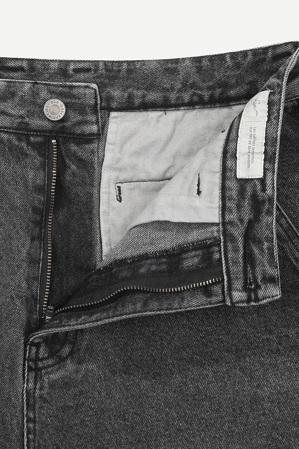 마일드 워싱 데님 팬츠 그레이 마일드 워싱 데님 팬츠 그레이