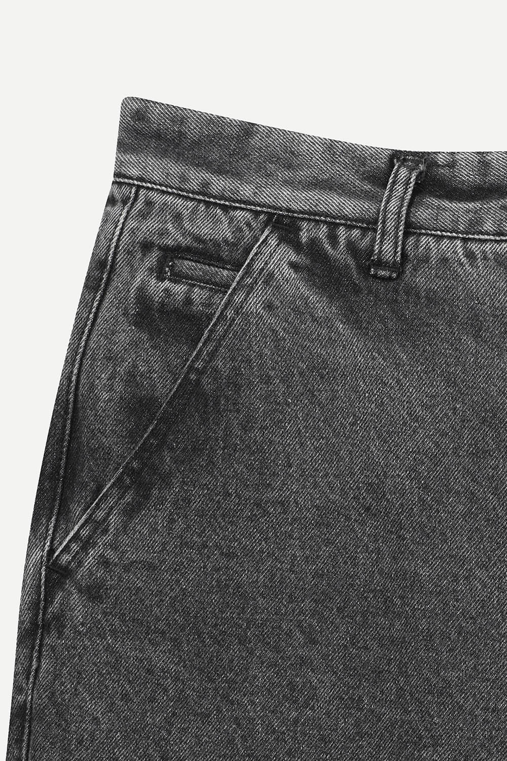 마일드 워싱 데님 팬츠 그레이 마일드 워싱 데님 팬츠 그레이