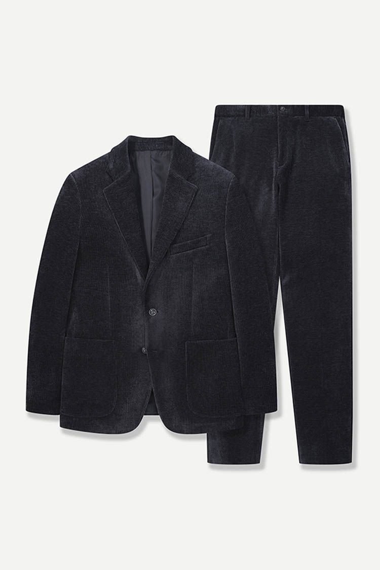 코듀로이 캐주얼 셋업 네이비