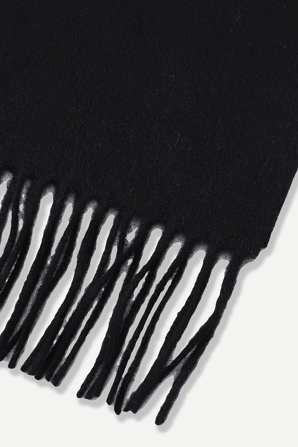 [공식몰] 울 100% 솔리드 머플러 블랙