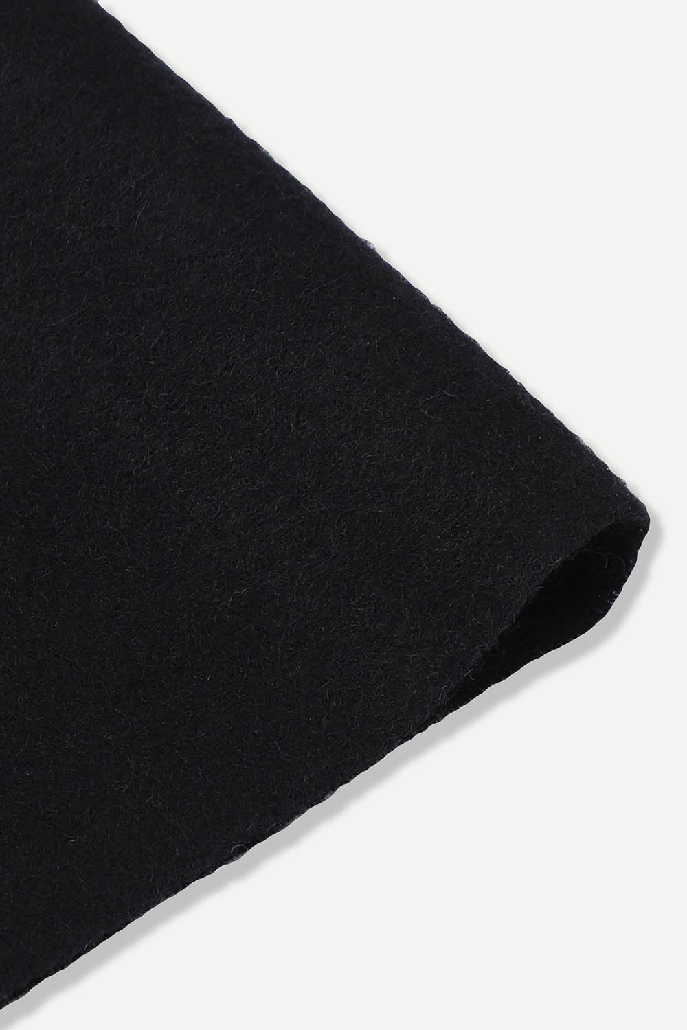 [공식몰] 울 100% 솔리드 머플러 블랙