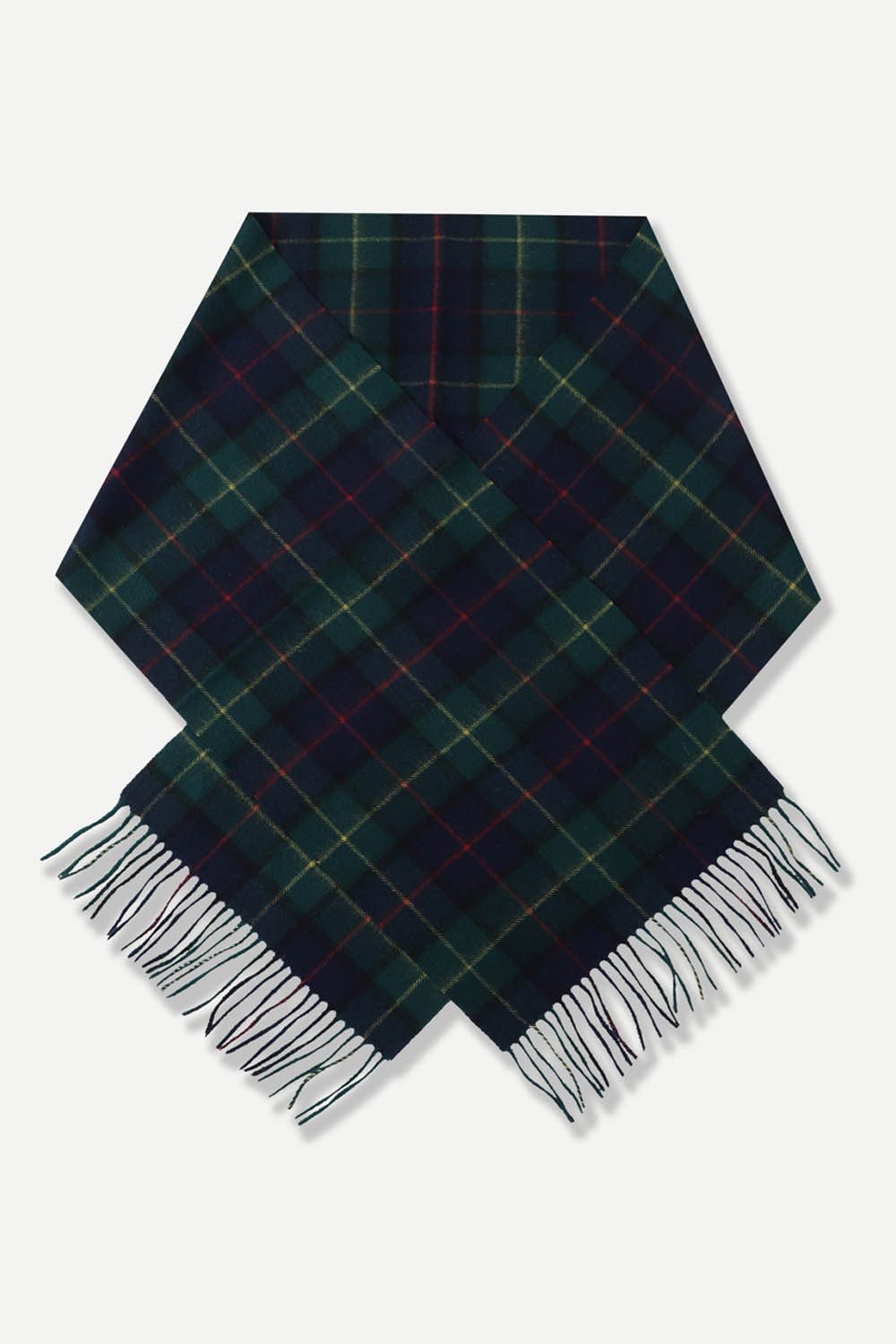 [공식몰] 울 100% 체크 머플러 그린