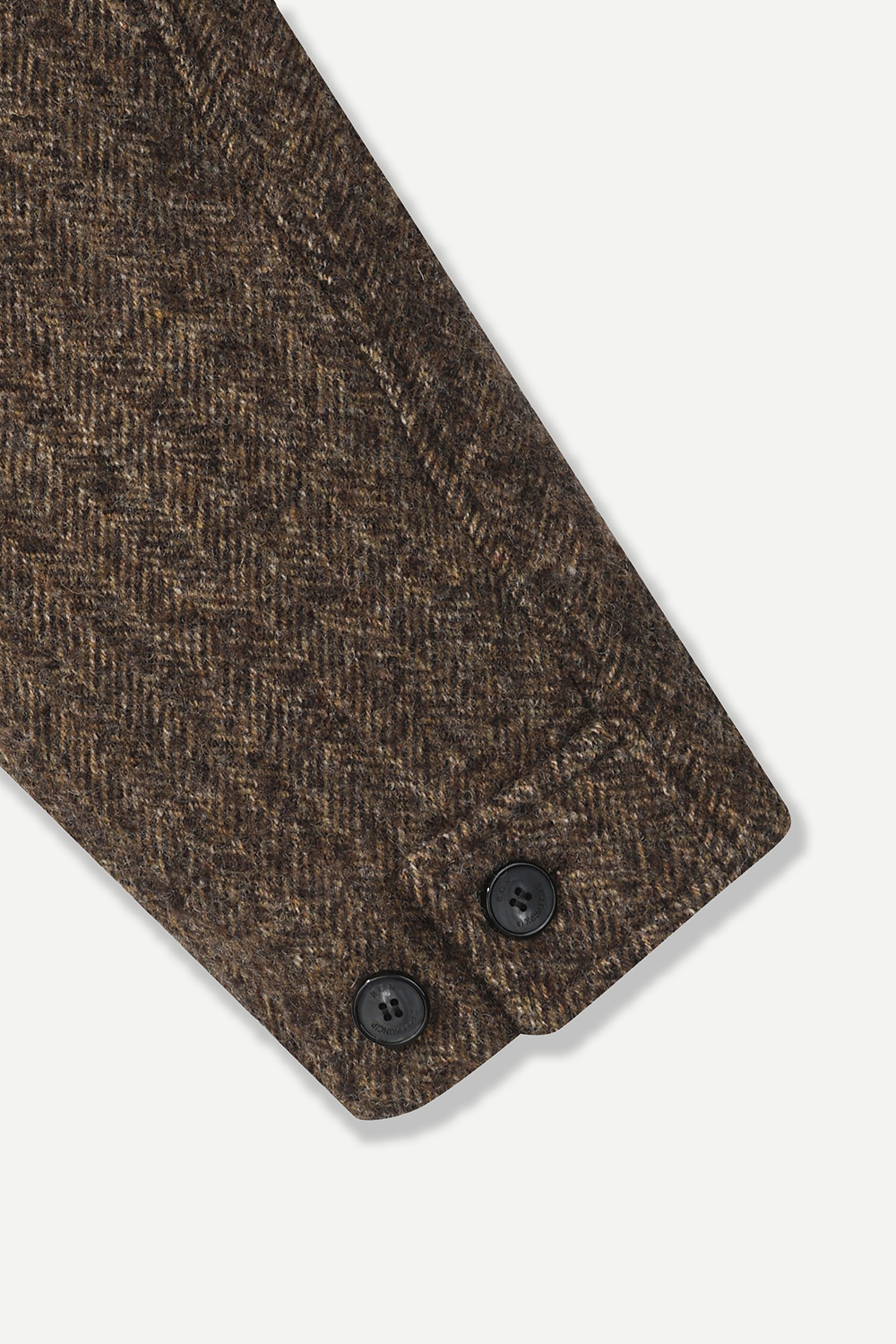 [공식몰] 울 100% 해링본 발마칸 코트 브라운