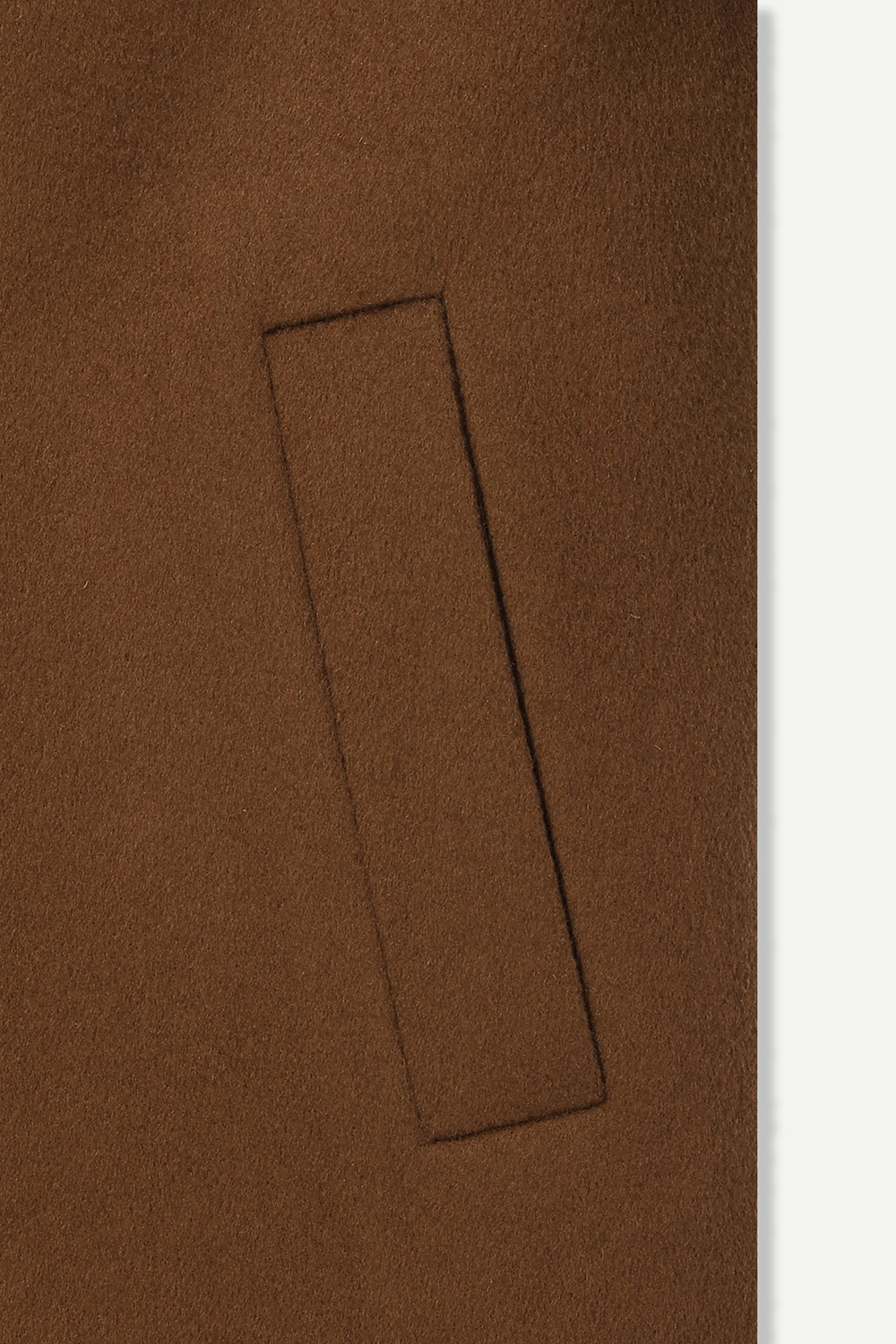 [공식몰] 캐시미어 세미오버핏 핸드메이드 코트 브라운