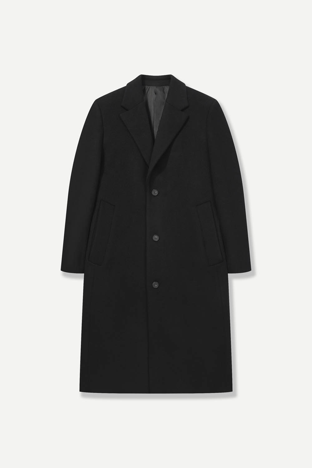 [공식몰] H핏 캐시미어 체스터 코트 블랙