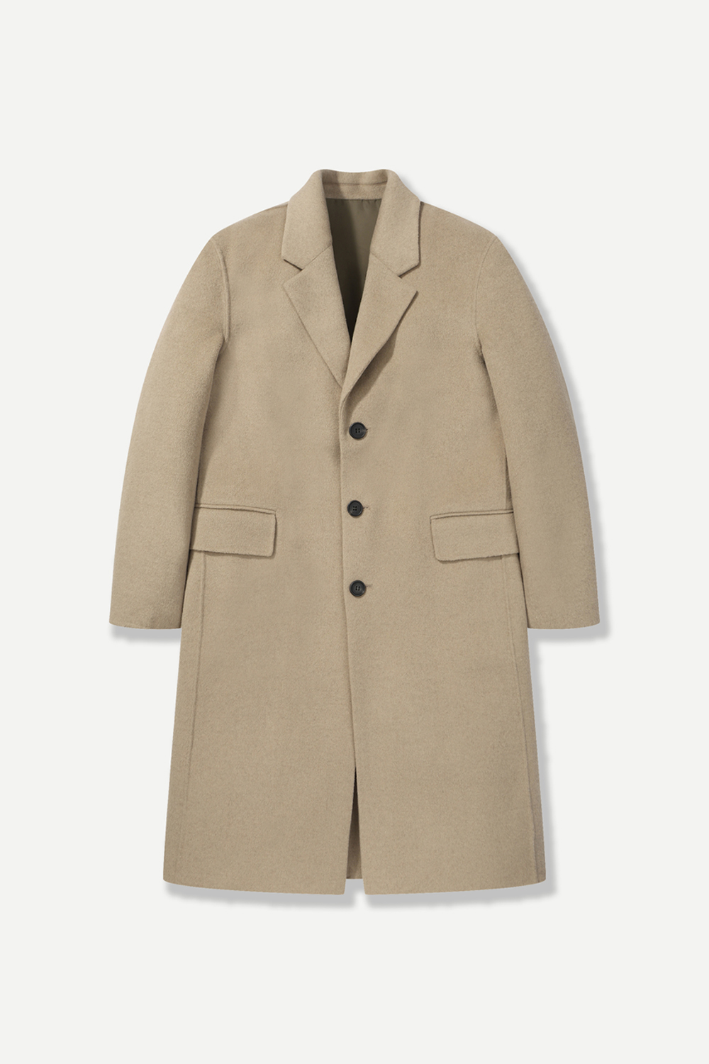 [공식몰] 세미오버핏 핸드메이드 코트 베이지