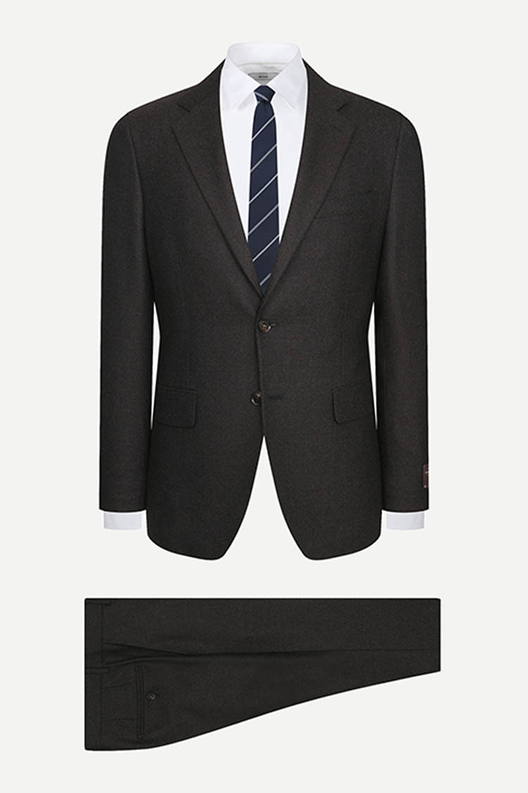 [공식몰] CANONICO 1663 울 100% 슈트 브라운