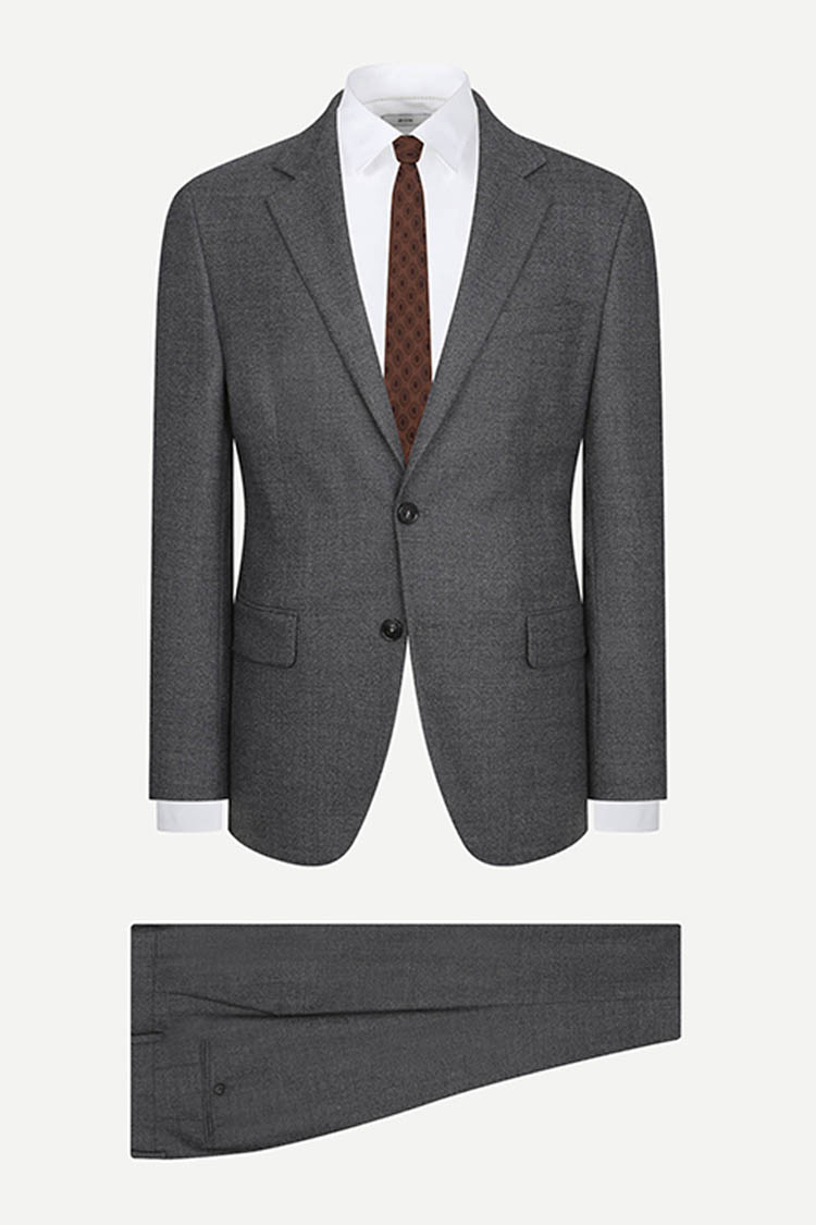 [공식몰] 울 70% 스트레치 슈트 그레이