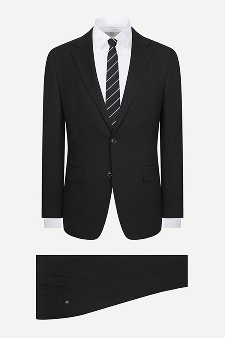 [공식몰] 울 혼방 스트레치 슈트 그레이