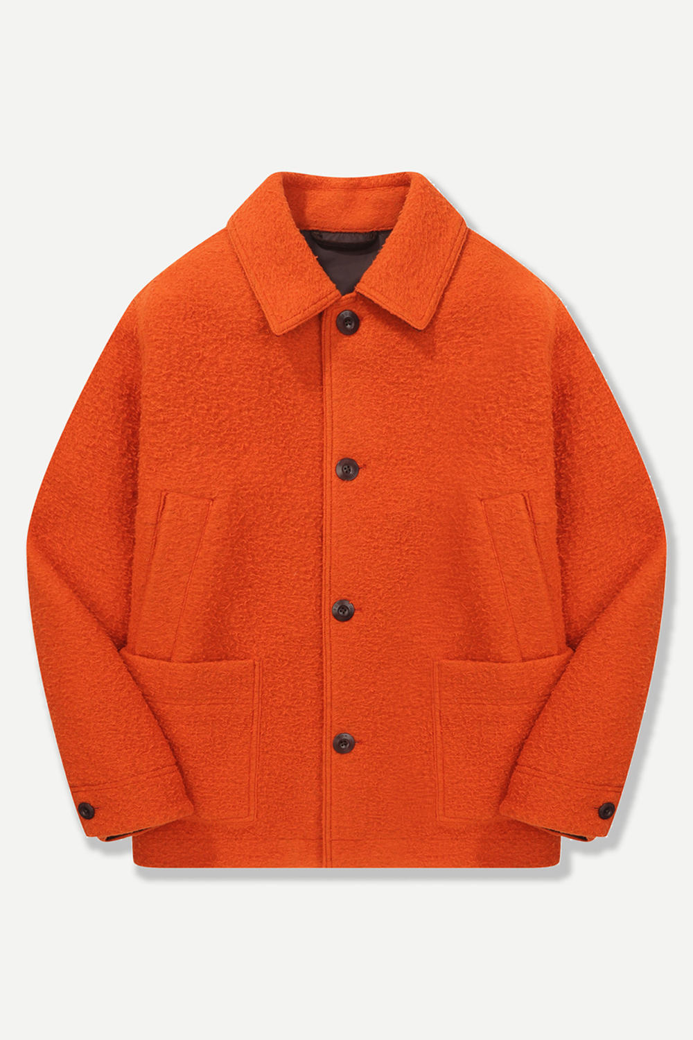 울져지 코듀로이 배색 클래식 점퍼 오렌지 BNEWJP460OR