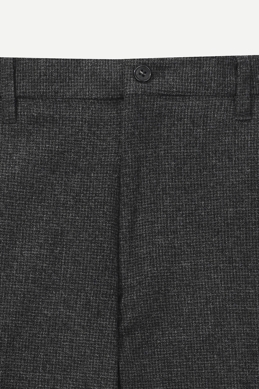 레이온 혼방 투톤 스트레치 팬츠 다크 그레이