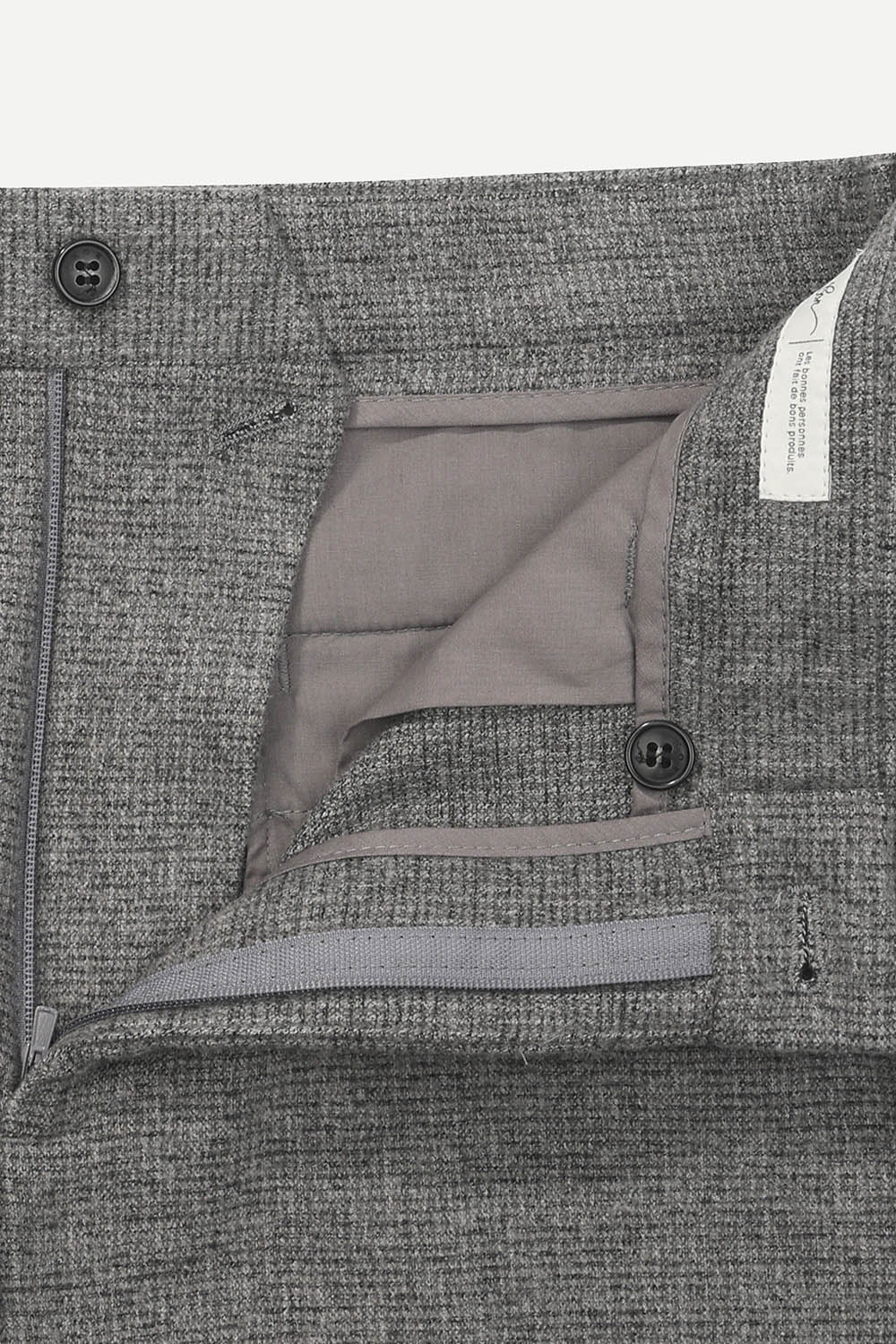 투톤 스트레치 팬츠 그레이 투톤 스트레치 팬츠 그레이