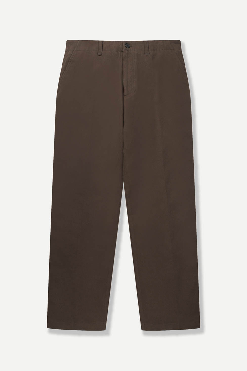 코튼 브러쉬 트윌 팬츠 브라운