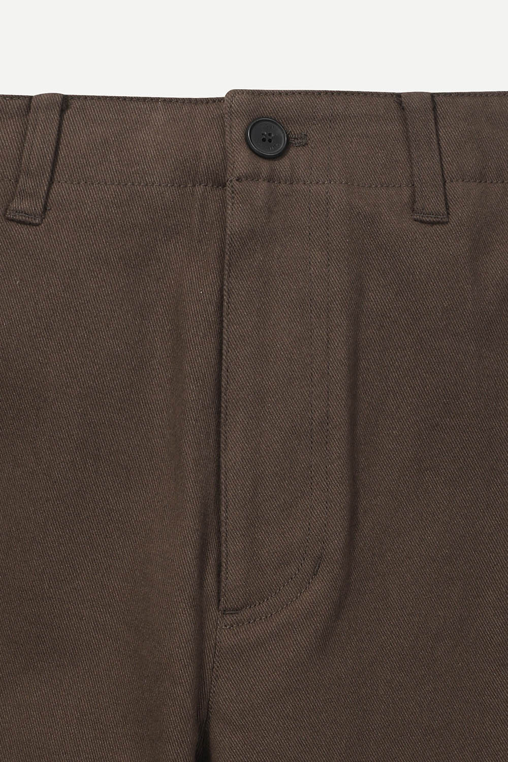 코튼 브러쉬 트윌 팬츠 브라운