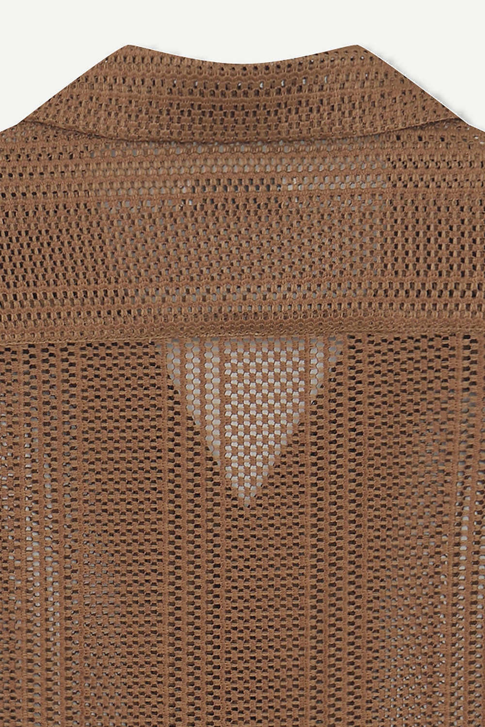 [본] 크로쉐 아일렛 반팔셔츠 브라운