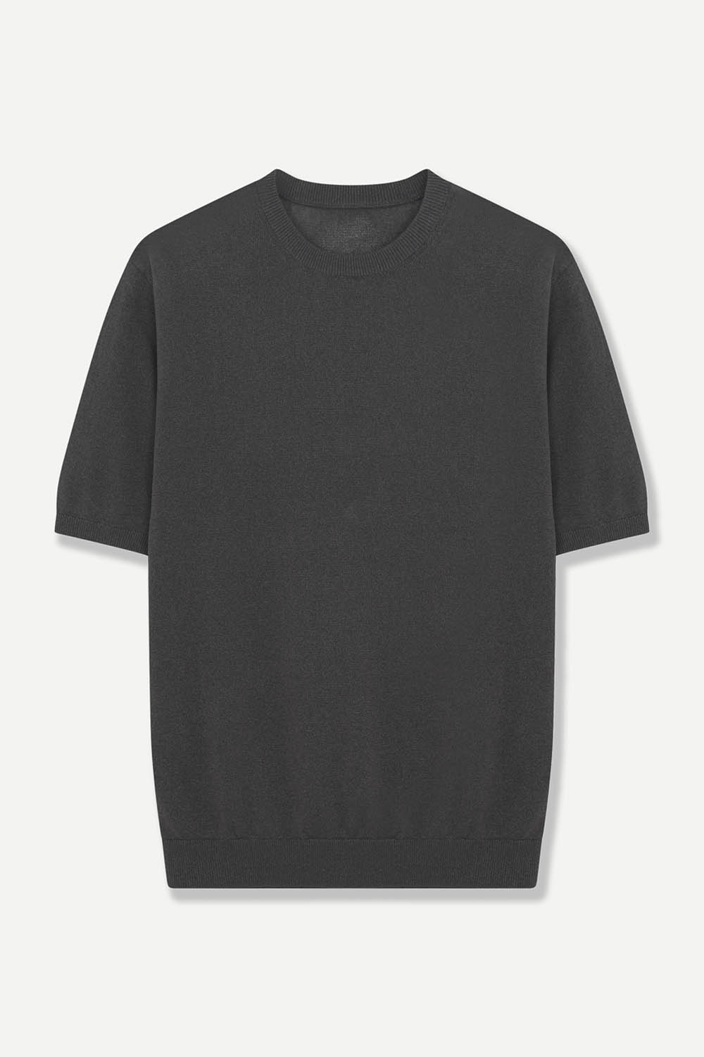 [본] 소프트 라운드 니트 그레이