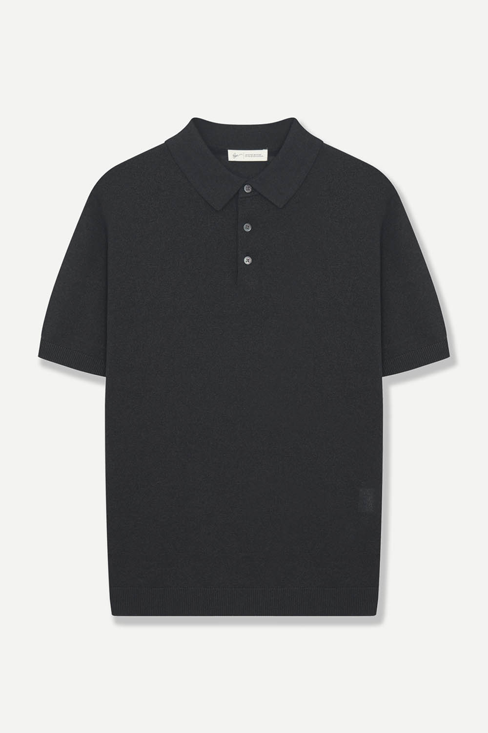 [본] 티에리 반팔 니트 블랙