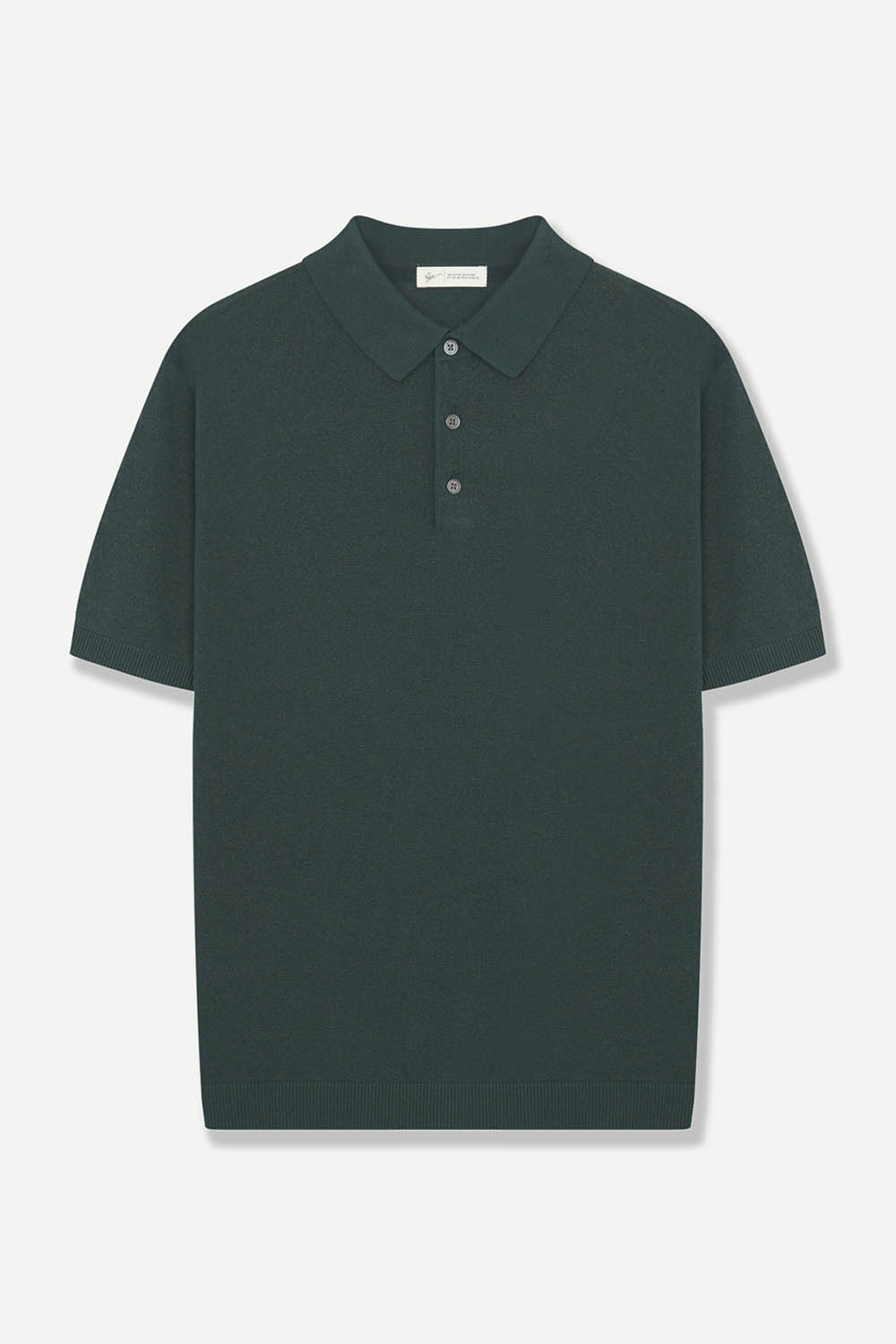 [본] 티에리 반팔 니트 그린