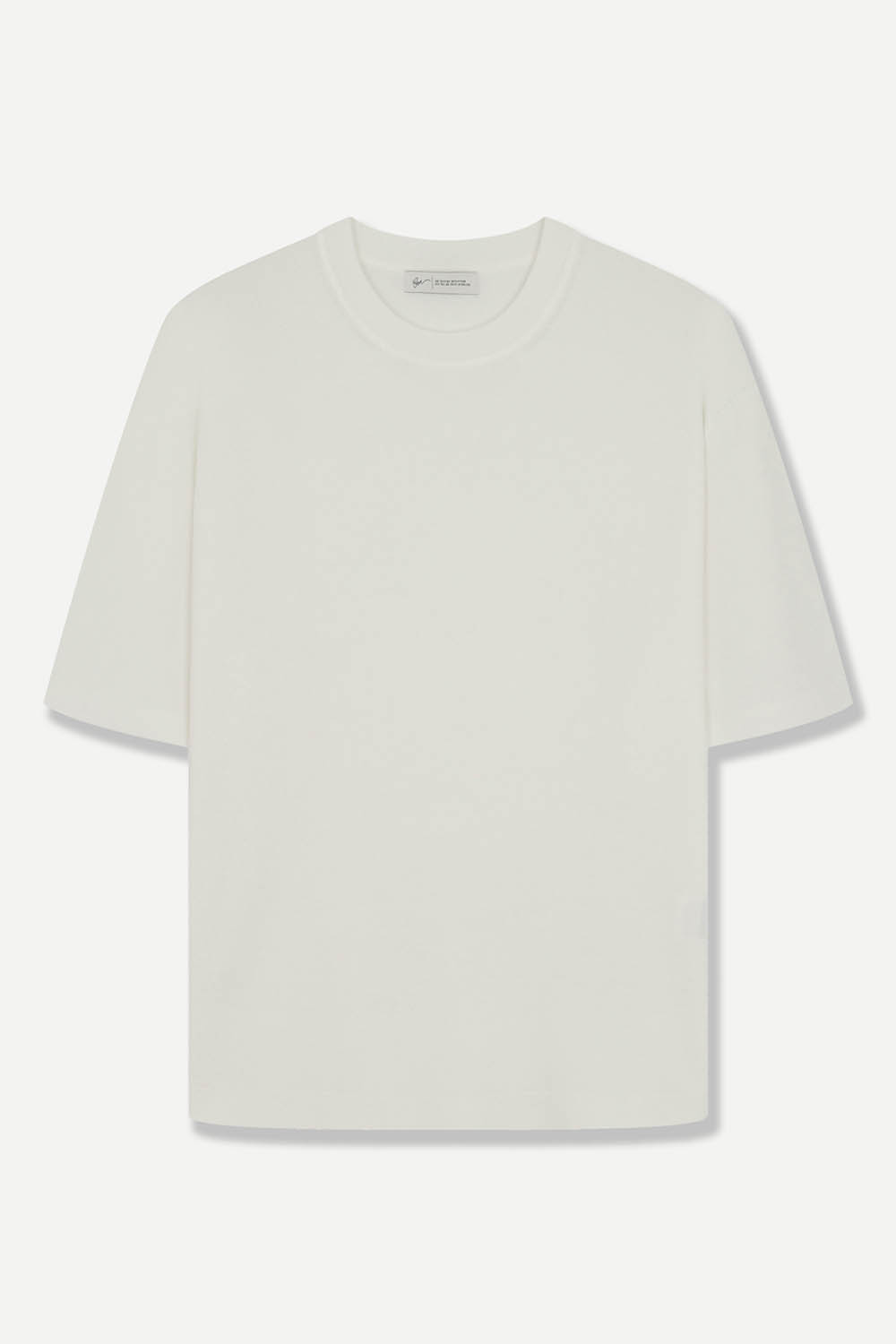 [본] 비스코스 쿨 라운드 반팔 니트 아이보리