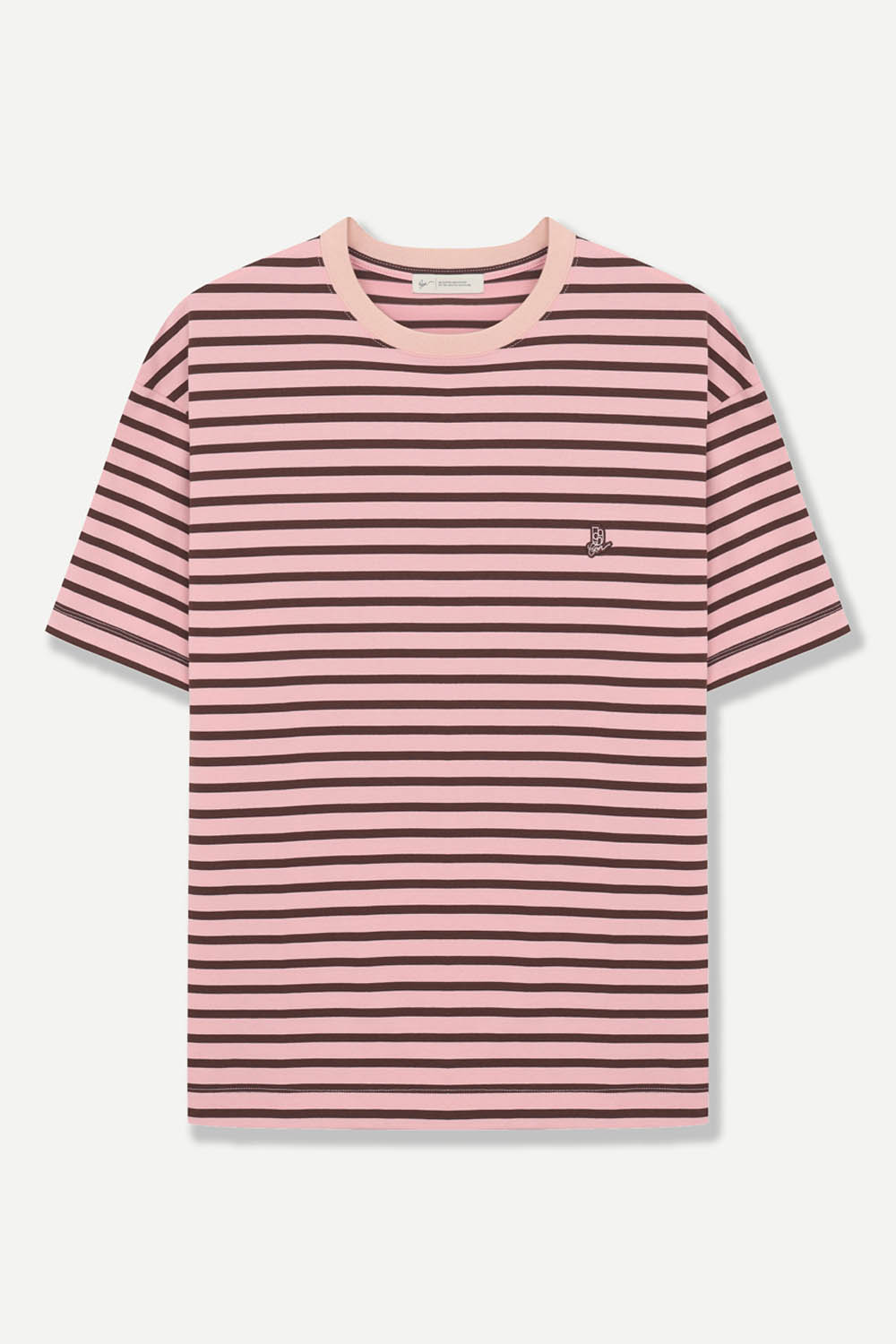 [본] 내추럴 스트라이프 티셔츠 레드