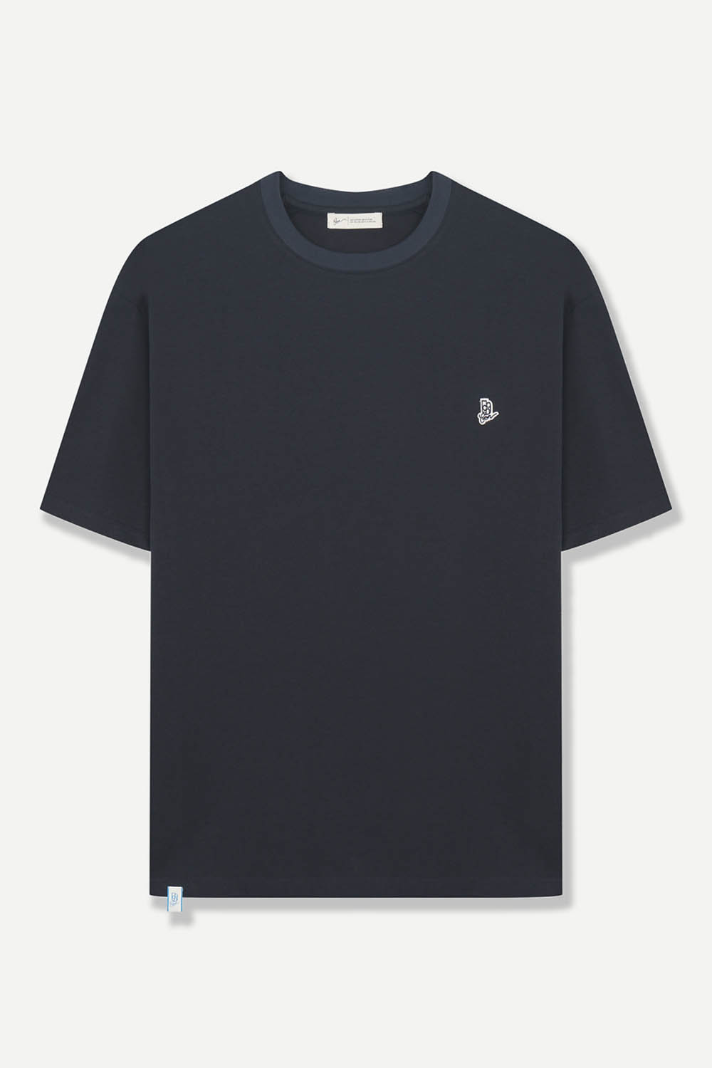 [본] 소프트 코튼 베이직 티셔츠 네이비