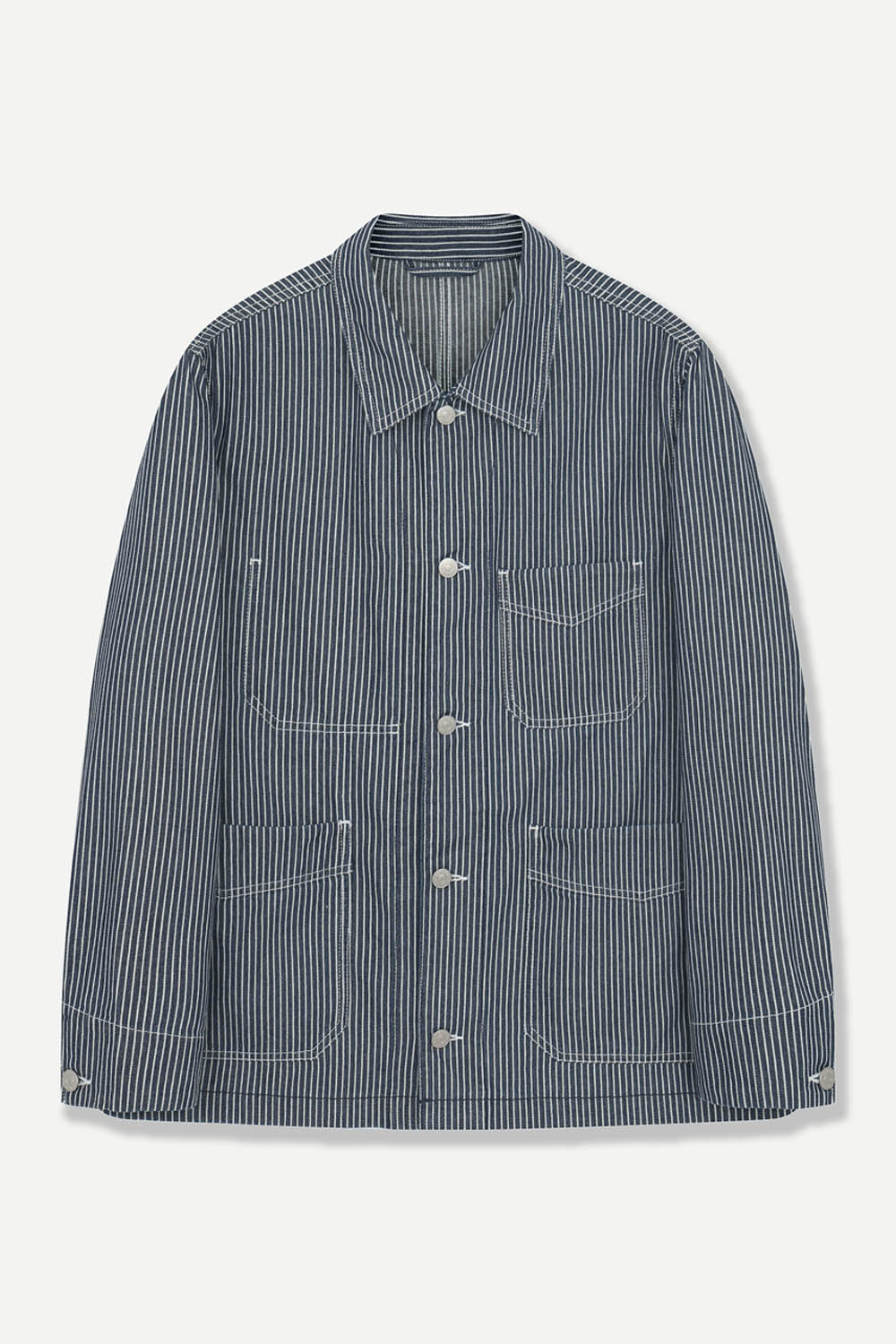 [본] 히코리 스트라이프 초어 자켓 블루