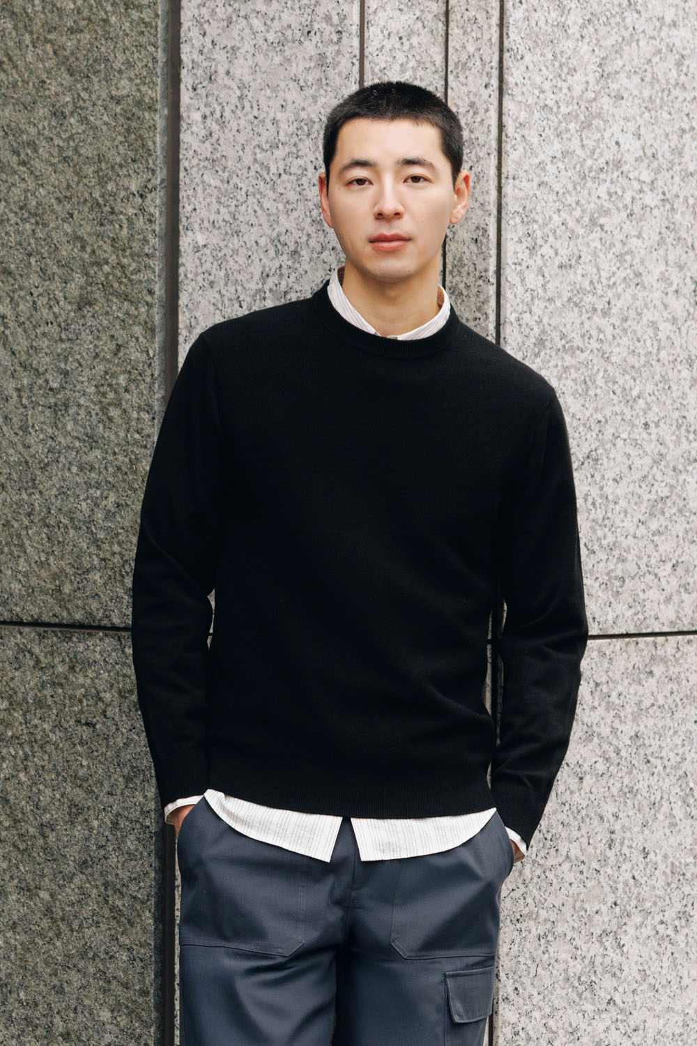 [본] 소프트 풀오버 블랙