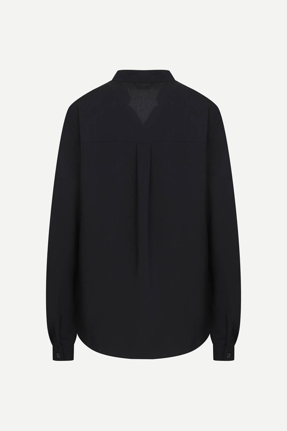 [캐리스노트] 피코크 브이넥 블라우스 다크 네이비