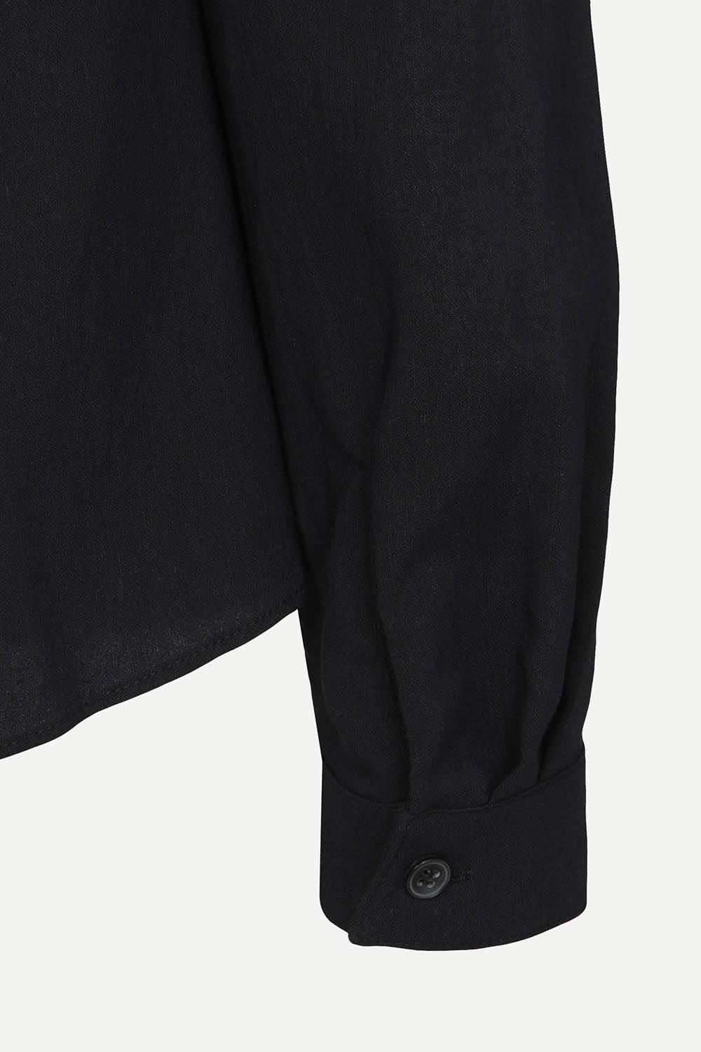 [캐리스노트] 피코크 브이넥 블라우스 다크 네이비