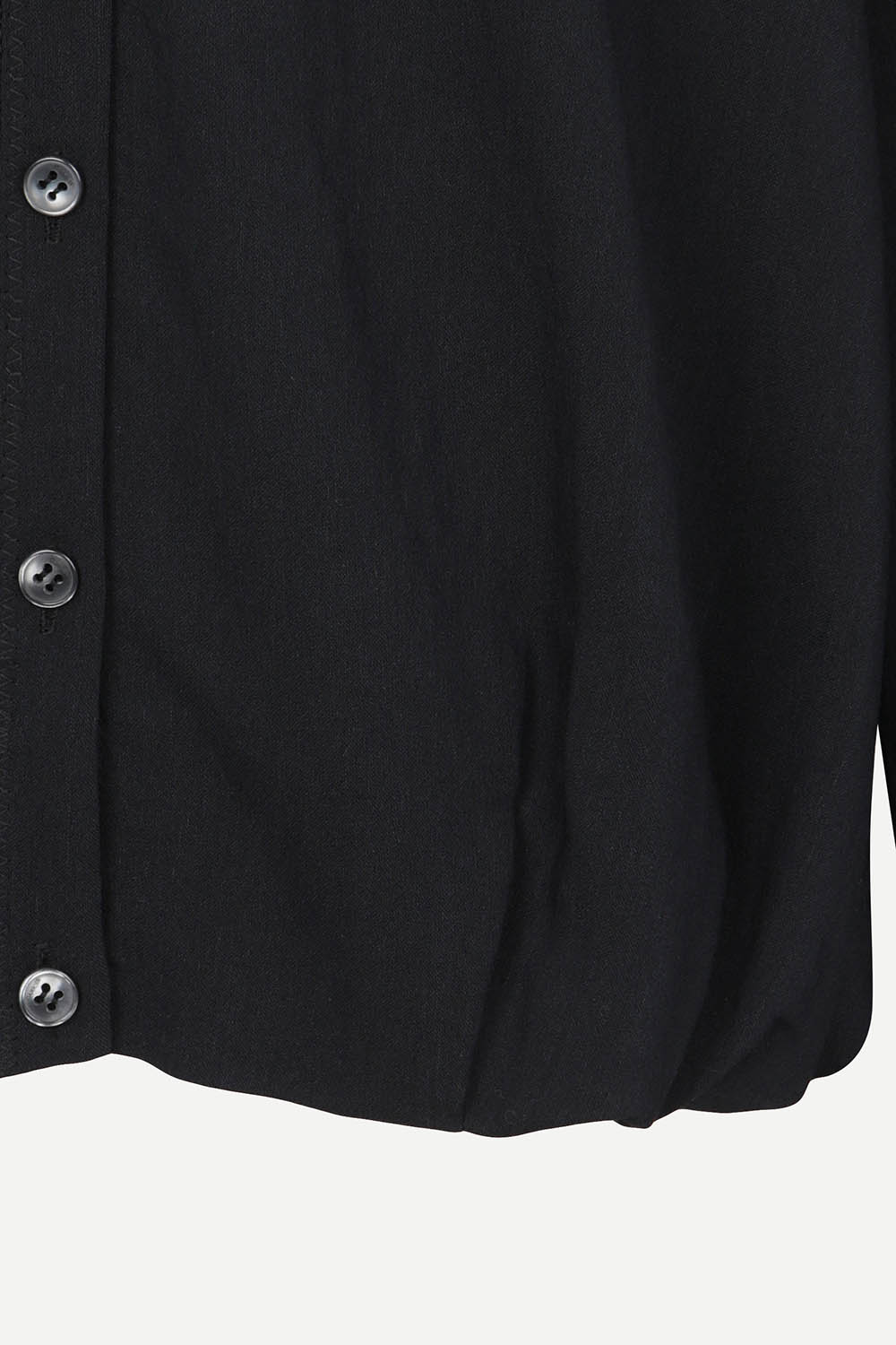 [캐리스노트] 피코크 브이넥 블라우스 다크 네이비