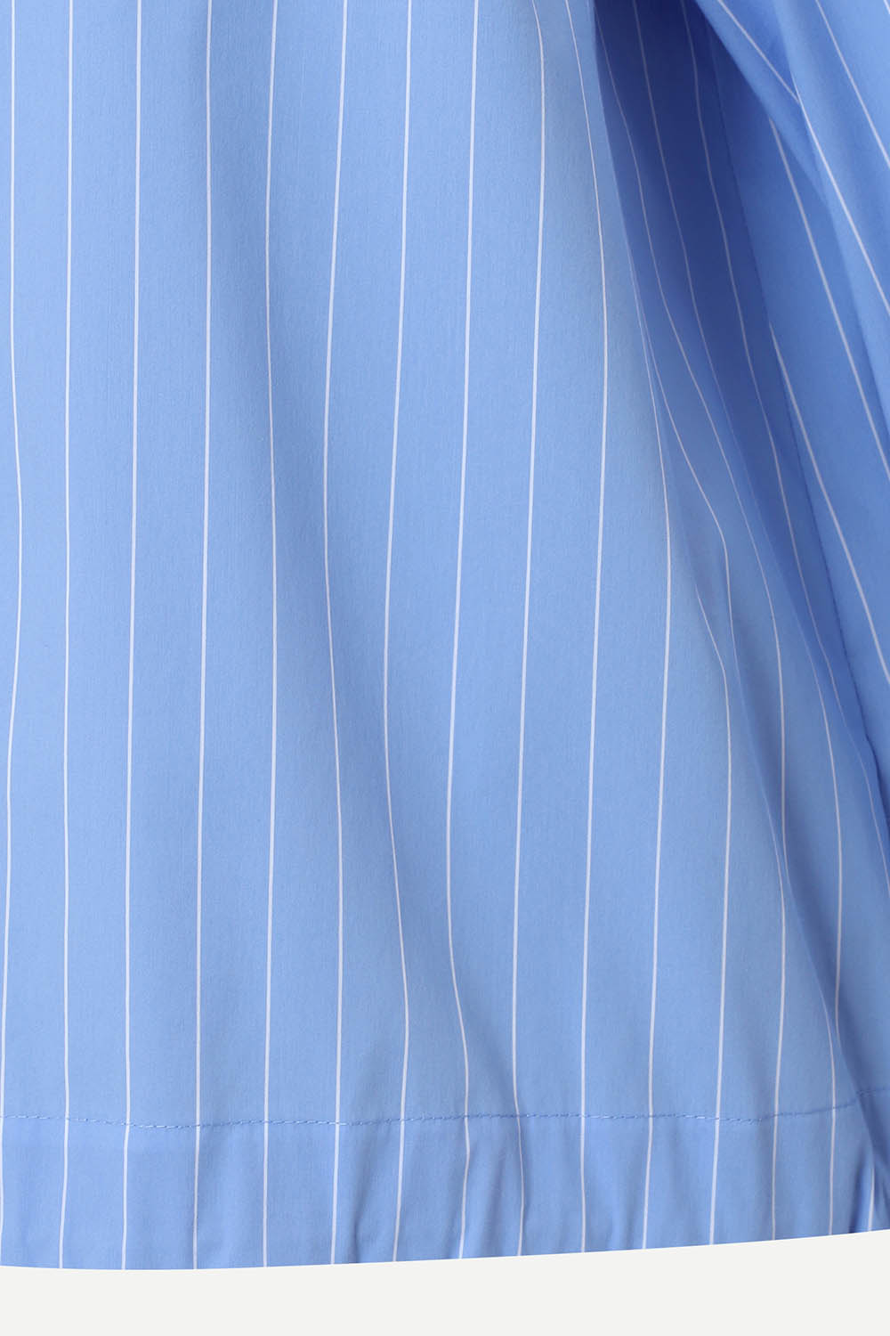 [캐리스노트] 밑단 스트링 블라우스 블루