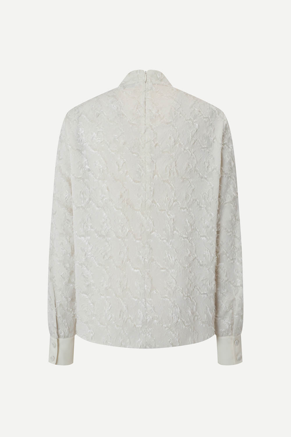 [캐리스노트] 카울넥 자가드 블라우스 아이보리