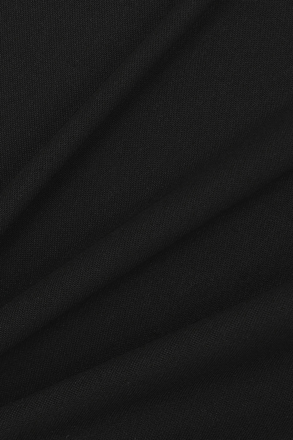 [캐리스노트] 타이 스트랩 드레이프 블라우스 블랙